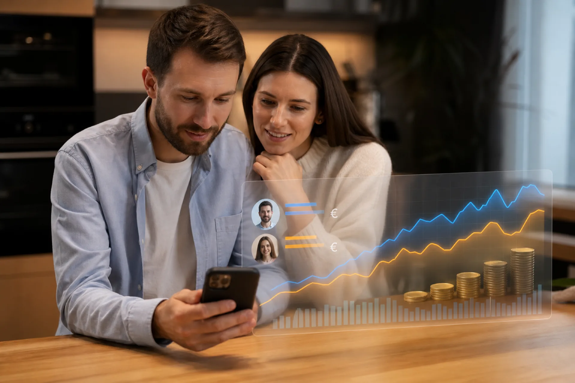 Two earners, one household view