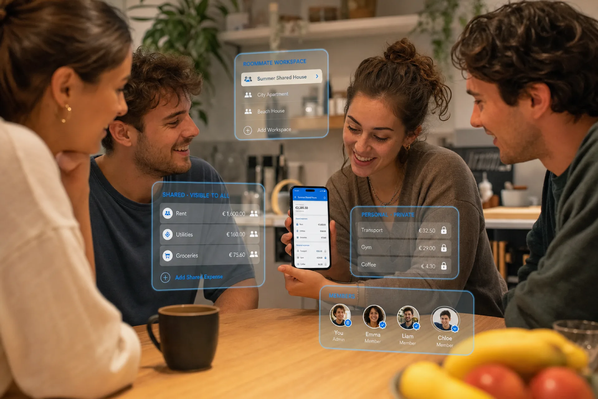 Shared costs without the group-chat chaos
